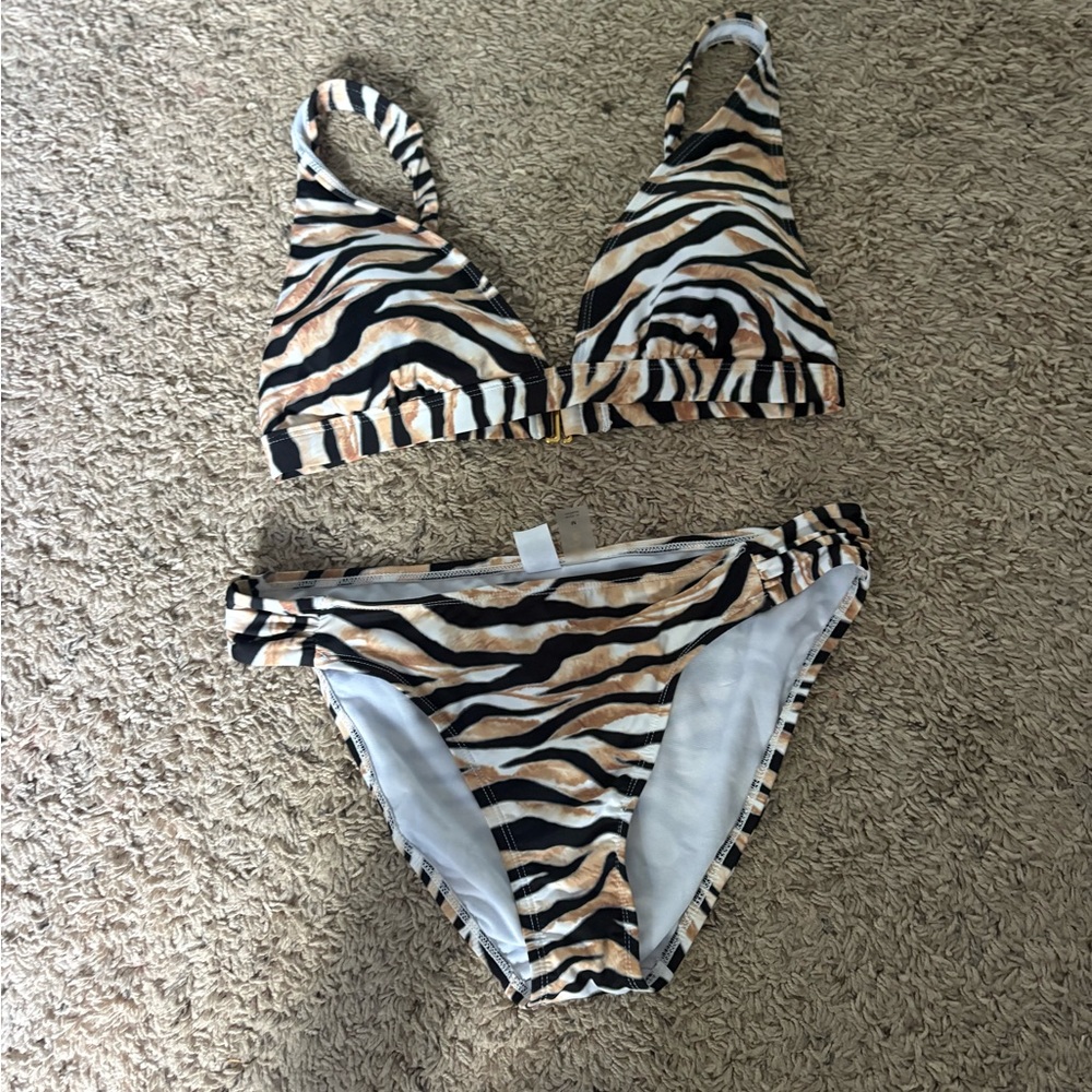 Zebra Print Bikini Set